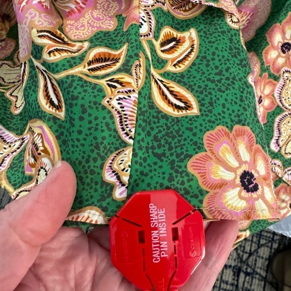 NWOT MISA Kate Dress Kelly Blossoms Cotton Puff Sleeve / Medium - Picture 11 of 13